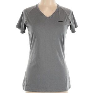 Nike Gray Pro Fitted Short Sleeve Tee